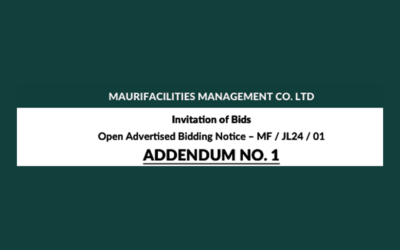 Invitation of Bids Invitation of Bids Open Advertised Bidding Notice – Addendum no 1